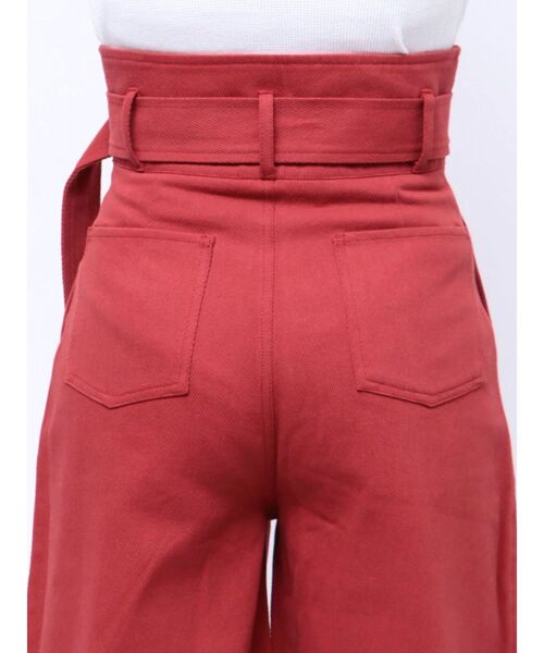 jouetie（ジュエティ）の「スーパーハイウエストワイドパンツ（その他パンツ・レディース・ブラウン/レッド/ブルー・MEDIUM/SMALL）」の8枚目の写真