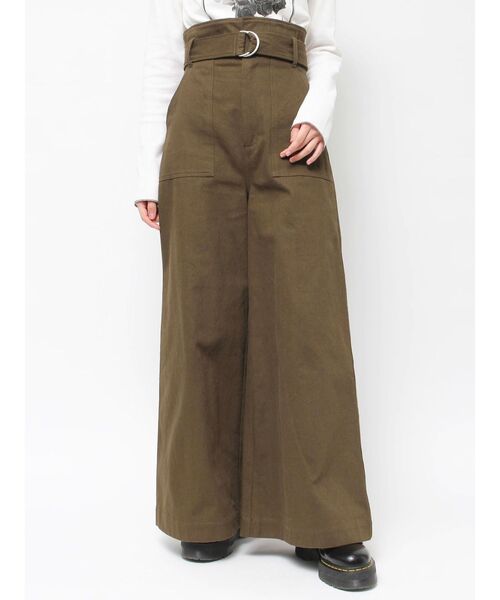 jouetie（ジュエティ）の「スーパーハイウエストワイドパンツ（その他パンツ・レディース・ブラウン/レッド/ブルー・MEDIUM/SMALL）」の18枚目の写真