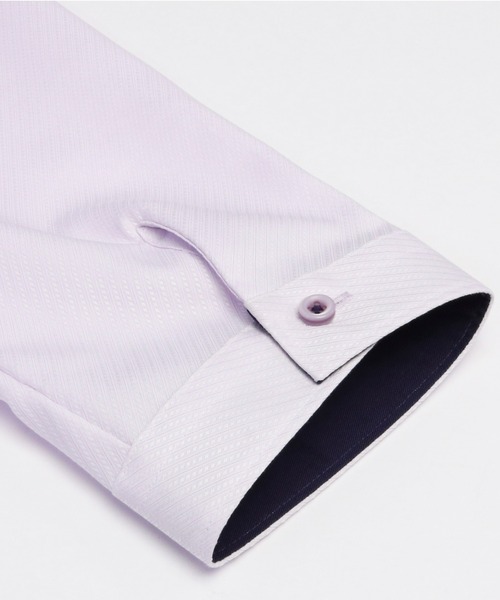 TOKYO SHIRTS(トウキョウシャツ)の「超形態安定ノーアイロン レギュラー 7分袖ビジネスワイシャツ(ビジネスシャツ・レディース・パープル・XL/LL/L/M/S)」の4枚目の写真
