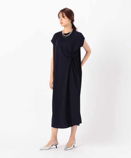 COMME CA ISM(コムサイズム)の「【 サスティナブル 】 AQUAROBE ツイストワンピース(ワンピース・レディース・ネイビー/ブルー・FREE)」の14枚目の写真