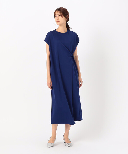 COMME CA ISM(コムサイズム)の「【 サスティナブル 】 AQUAROBE ツイストワンピース(ワンピース・レディース・ネイビー/ブルー・FREE)」の16枚目の写真