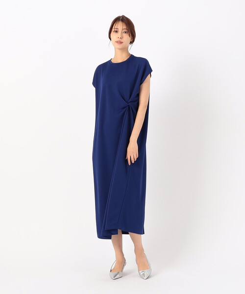 COMME CA ISM(コムサイズム)の「【 サスティナブル 】 AQUAROBE ツイストワンピース(ワンピース・レディース・ネイビー/ブルー・FREE)」の17枚目の写真