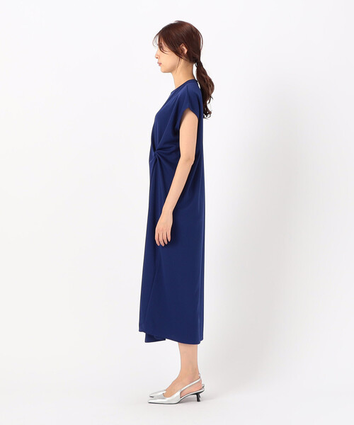 COMME CA ISM(コムサイズム)の「【 サスティナブル 】 AQUAROBE ツイストワンピース(ワンピース・レディース・ネイビー/ブルー・FREE)」の3枚目の写真