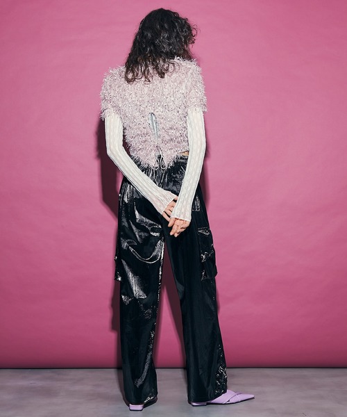 uyu.（ウユ）の「Metallic Cargo Pants / メタリックカーゴパンツ【uyu./ウユ】（カーゴパンツ・レディース・シルバー/ブラック・M/S）」の21枚目の写真