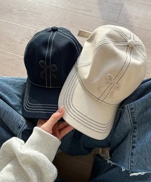 RiLi | ステッチリボンキャップ【RL】(キャップ)