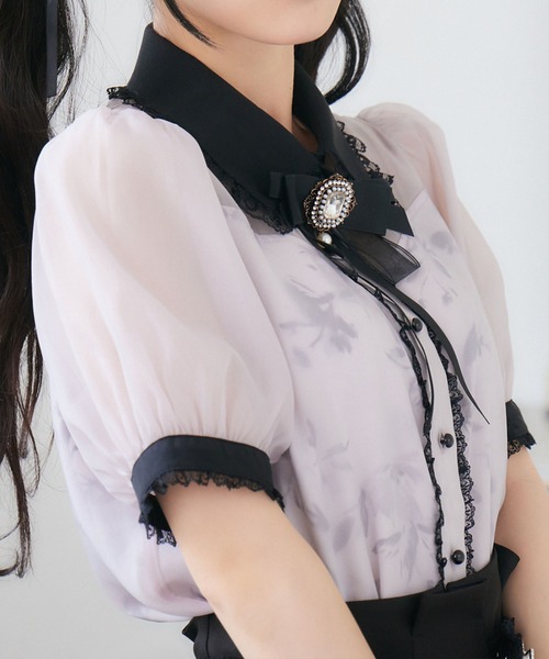 ROJITA（ロジータ）の「花柄シアーブラウス（シャツ/ブラウス