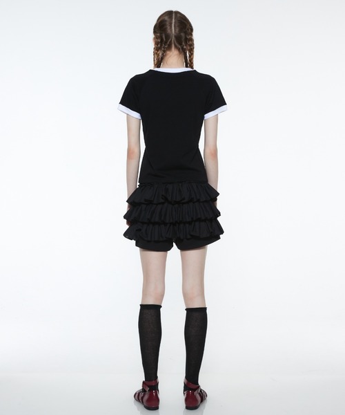 LUVISTRUE(ラヴイズトゥルー)の「RT HOW DEEP TEE(Tシャツ/カットソー・レディース・ブラック/ピンク/ホワイト・FREE)」の6枚目の写真