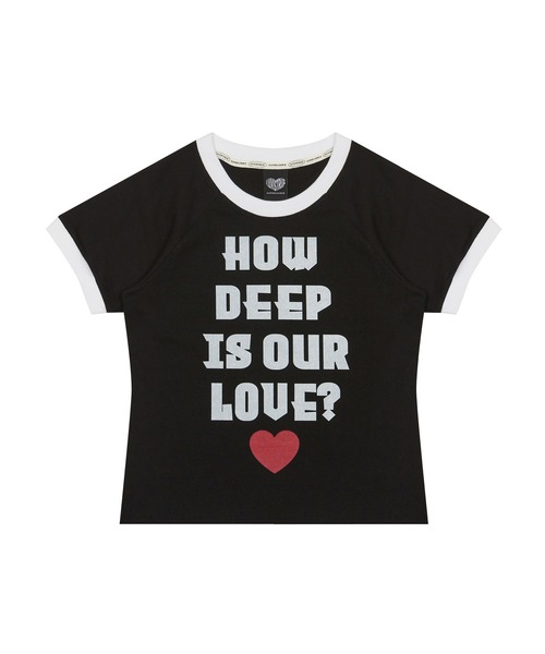 LUVISTRUE(ラヴイズトゥルー)の「RT HOW DEEP TEE(Tシャツ/カットソー・レディース・ブラック/ピンク/ホワイト・FREE)」の7枚目の写真