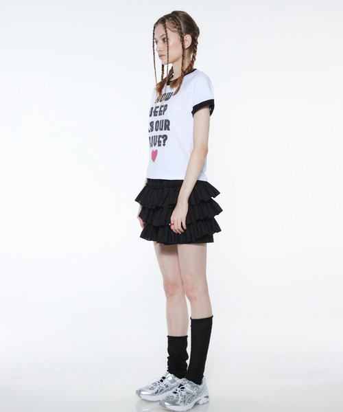 LUVISTRUE(ラヴイズトゥルー)の「RT HOW DEEP TEE(Tシャツ/カットソー・レディース・ブラック/ピンク/ホワイト・FREE)」の10枚目の写真