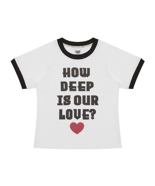 LUVISTRUE(ラヴイズトゥルー)の「RT HOW DEEP TEE(Tシャツ/カットソー・レディース・ブラック/ピンク/ホワイト・FREE)」の12枚目の写真