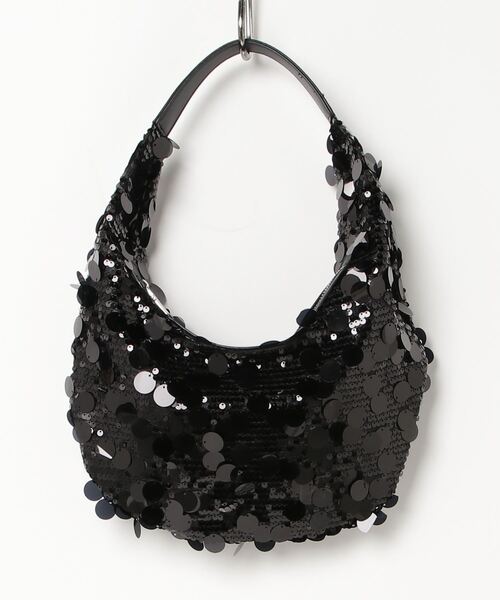 MAISON mou（メゾンムー）の「【recomend selection/セレクト】メタリックハンドバッグ 2404HCJB135（ハンドバッグ・レディース・シルバー/ブラック・FREE）」の4枚目の写真