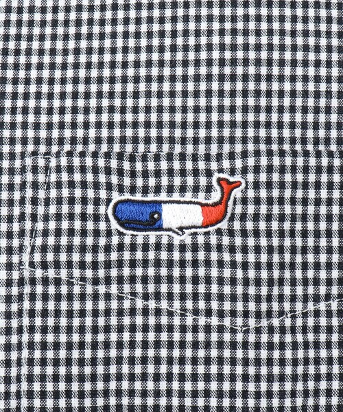 NOLLEY’S(ノーリーズ)の「リネンブレンド クジラBD 半袖シャツ(シャツ/ブラウス・メンズ・ネイビー/サックスブルー/ブラック系その他/グレイッシュブルー・M/L/XL/S)」の9枚目の写真