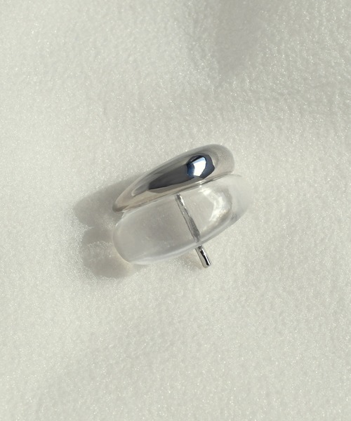 GOLDY（ゴールディ）の「クリア × メタル コンビネーション ヘアカフ（ヘアゴム・レディース・シルバー/ゴールド・FREE）」の3枚目の写真