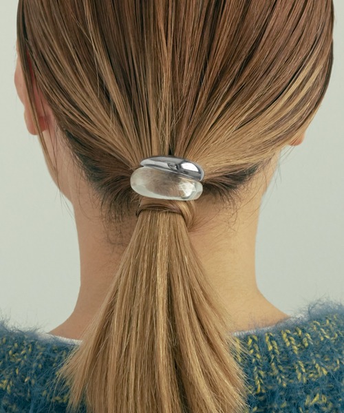 GOLDY（ゴールディ）の「クリア × メタル コンビネーション ヘアカフ（ヘアゴム・レディース・シルバー/ゴールド・FREE）」の13枚目の写真