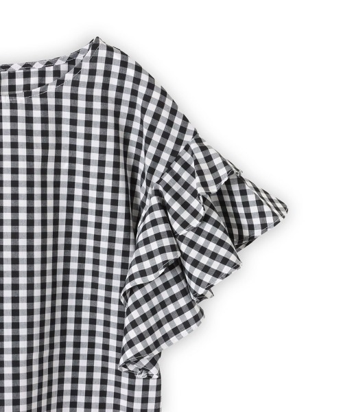 ketty(ケティ)の「TCブロードラッフルスリーブブラウス≪洗濯機で洗える≫(シャツ/ブラウス・レディース・オフホワイト/ブルー/アイボリー/ダークネイビー・M)」の11枚目の写真
