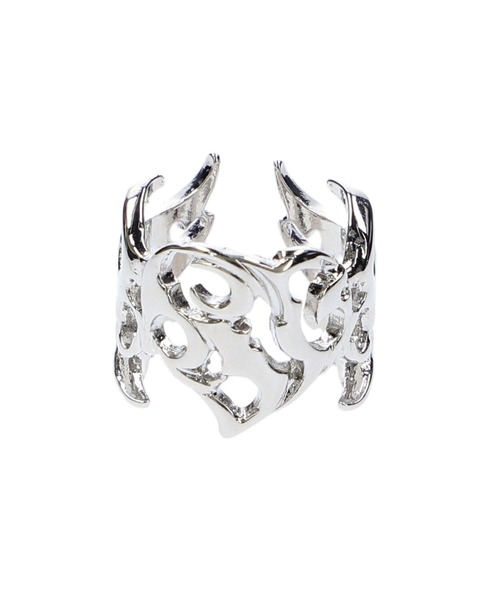 X-girl(エックスガール)の「TRIBAL HEART LOGO RING(リング・レディース・シルバー/ゴールド・ONE SIZE)」の5枚目の写真