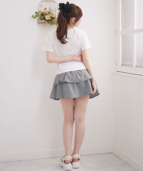 ems excite（エムズエキサイト）の「ハイウエストフリルミニSK（スカート・レディース・ブラック系その他2/ブラック/ブルー・FREE）」の17枚目の写真