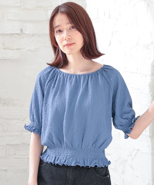 MALLONI 売れ筋商品|||マローニ Tシャツ トップス レディース Tops Blue Honeys（ハニーズ）の「オフショル2wayトップス（Tシャツ
