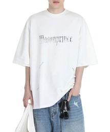 オーバーサイズ 汚れ加工 掠れロゴ Tシャツ DT4228【MASONPRINCE】