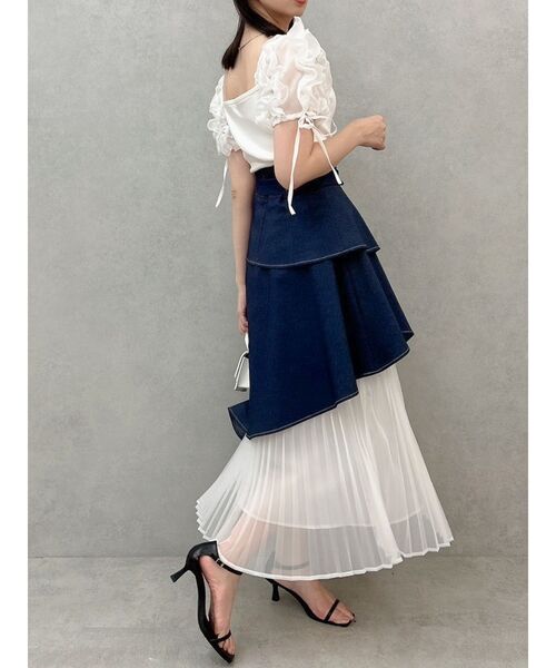 dazzlin（ダズリン）の「ショルダーボリュームフリルカットプルオーバー（Tシャツ/カットソー・レディース・グレー/オフホワイト/ブラック/ピンク/その他1・FREE）」の21枚目の写真