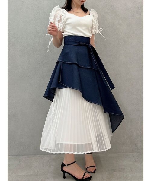 dazzlin（ダズリン）の「ショルダーボリュームフリルカットプルオーバー（Tシャツ/カットソー・レディース・グレー/オフホワイト/ブラック/ピンク/その他1・FREE）」の22枚目の写真