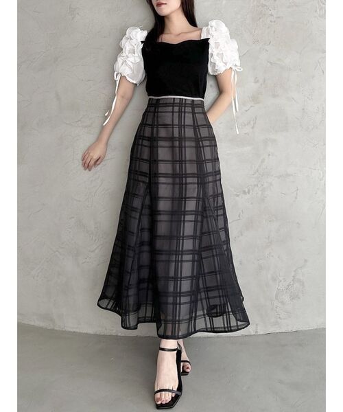 dazzlin（ダズリン）の「ショルダーボリュームフリルカットプルオーバー（Tシャツ/カットソー・レディース・グレー/オフホワイト/ブラック/ピンク/その他1・FREE）」の9枚目の写真