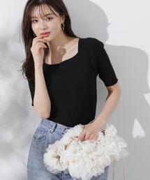 PROPORTION BODY DRESSING | スクエアネックリブニット / 1214270701(ニット/セーター)