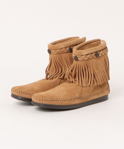Minnetonka（ミネトンカ）の「★MINNETONKA★ハイ トップ バック ジッパー ブーツ HI TOP BACK ZIP BOOTS（ブーツ・レディース・ダークブラウン/ライトブラウン/ブラック/ブラウン/グレー・US6/US5.5/US5）」の5枚目の写真