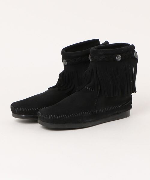 Minnetonka（ミネトンカ）の「★MINNETONKA★ハイ トップ バック ジッパー ブーツ HI TOP BACK ZIP BOOTS（ブーツ・レディース・ダークブラウン/ライトブラウン/ブラック/ブラウン/グレー・US6/US5.5/US5）」の2枚目の写真