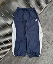 【低身長だからカッコよく着こなせるアイテム】バイカラージップナイロンパンツ(セットアップ着用可能)