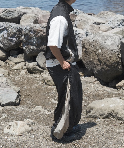 クティール　ナイロンセットアップ　Lサイズ　チャコール クティール ナイロンセットアップ Lサイズ チャコール メンズ