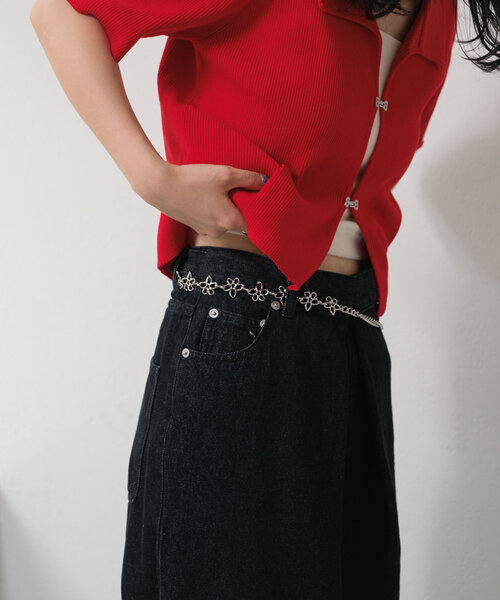 Kastane（カスタネ）の「マルチチェーンベルト（ベルト・レディース・シルバー/シルバー系その他・FREE）」の5枚目の写真