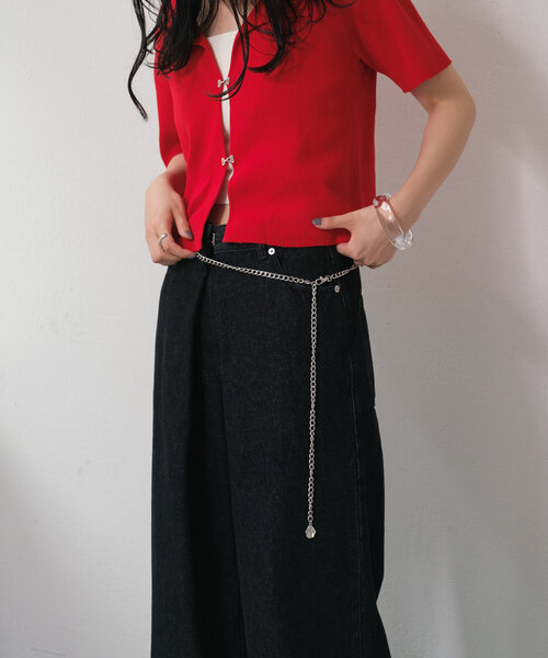 Kastane（カスタネ）の「マルチチェーンベルト（ベルト・レディース・シルバー/シルバー系その他・FREE）」の7枚目の写真