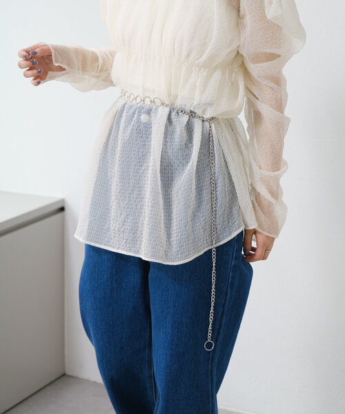 Kastane（カスタネ）の「マルチチェーンベルト（ベルト・レディース・シルバー/シルバー系その他・FREE）」の10枚目の写真