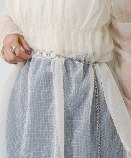 Kastane（カスタネ）の「マルチチェーンベルト（ベルト・レディース・シルバー/シルバー系その他・FREE）」の11枚目の写真