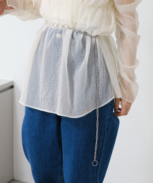 Kastane（カスタネ）の「マルチチェーンベルト（ベルト・レディース・シルバー/シルバー系その他・FREE）」の15枚目の写真