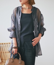 un dix cors（アンディコール）の「光沢シアーワッシャーチュニック（シャツ/ブラウス）」