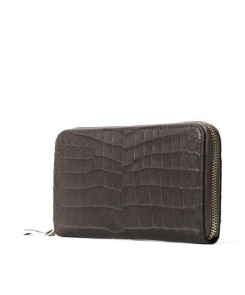 PELLE MORBIDA（ペッレモルビダ）の「Cocodrillo（コッコドリーロ） CRS010A-ラウンドジップウォレット（ショルダーバッグ・メンズ・チャコールグレー/ブルー/ブラック・FREE）」の14枚目の写真