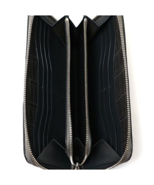 PELLE MORBIDA（ペッレモルビダ）の「Cocodrillo（コッコドリーロ） CRS010A-ラウンドジップウォレット（ショルダーバッグ・メンズ・チャコールグレー/ブルー/ブラック・FREE）」の19枚目の写真