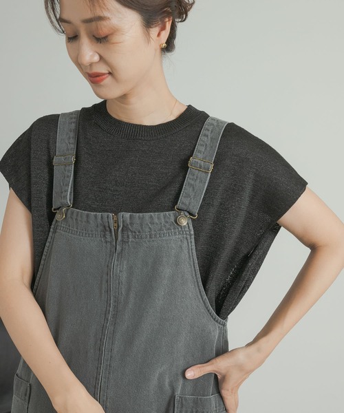 URBAN RESEARCH DOORS（アーバンリサーチドアーズ）の「ウォッシャブルドライニット（ニット/セーター・レディース・ブラック/ブラウン・MEDIUM）」の21枚目の写真