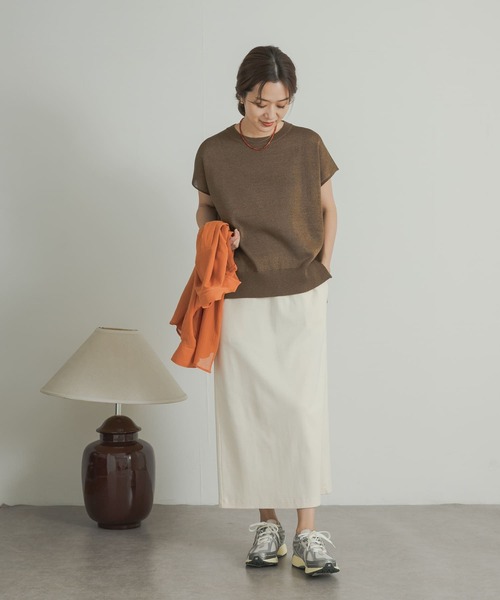 URBAN RESEARCH DOORS（アーバンリサーチドアーズ）の「ウォッシャブルドライニット（ニット/セーター・レディース・ブラック/ブラウン・MEDIUM）」の10枚目の写真