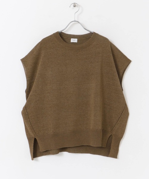 URBAN RESEARCH DOORS（アーバンリサーチドアーズ）の「ウォッシャブルドライニット（ニット/セーター・レディース・ブラック/ブラウン・MEDIUM）」の3枚目の写真