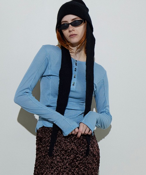 シアーメローステッチトップス　MAISON SPECIAL メゾンスペシャル MAISON SPECIAL（メゾンスペシャル）の「2way Sheer Mellow