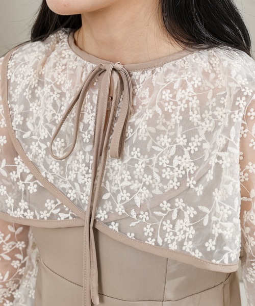 Lace Ladies（レースレディース）の「レース ボレロ付き 2WAY キャミソール ワンピース（ワンピース・レディース・アイボリー/ブラック・S/FREE）」の5枚目の写真
