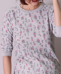 JEMORGAN（ジェーイーモーガン）の「(LK)【JEMORGAN】【パックT】小花柄 ワッフル 長袖 Tシャツ（Tシャツ/カットソー）」