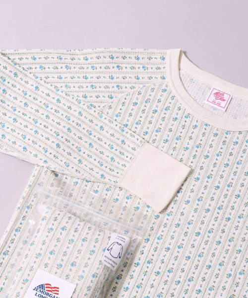 JEMORGAN（ジェーイーモーガン）の「(LK)【JEMORGAN】【パックT】小花柄 ワッフル 長袖 Tシャツ（Tシャツ/カットソー・レディース・ブルー系2/ブルー系1/パープル系1/ピンク系1/ブルー系3/パープル系2/ブルー系6/ブルー系4/ピンク系6/ブルー系5/ピンク系5/ピンク系4・FREE）」の14枚目の写真