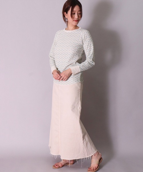 JEMORGAN（ジェーイーモーガン）の「(LK)【JEMORGAN】【パックT】小花柄 ワッフル 長袖 Tシャツ（Tシャツ/カットソー・レディース・ブルー系2/ブルー系1/パープル系1/ピンク系1/ブルー系3/パープル系2/ブルー系6/ブルー系4/ピンク系6/ブルー系5/ピンク系5/ピンク系4・FREE）」の19枚目の写真