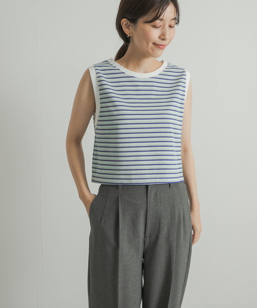 STAR&STRIPE（スターアンドストライプ）の「STAR&STRIPE　MULTI BORDER BUSTIER（タンクトップ・レディース・ブラウン系その他/レッド系その他/グリーン系その他・MEDIUM）」の3枚目の写真