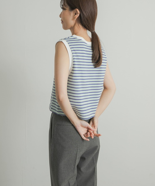 STAR&STRIPE（スターアンドストライプ）の「STAR&STRIPE　MULTI BORDER BUSTIER（タンクトップ・レディース・ブラウン系その他/レッド系その他/グリーン系その他・MEDIUM）」の6枚目の写真