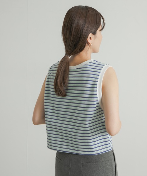 STAR&STRIPE（スターアンドストライプ）の「STAR&STRIPE　MULTI BORDER BUSTIER（タンクトップ・レディース・ブラウン系その他/レッド系その他/グリーン系その他・MEDIUM）」の7枚目の写真